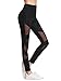 SweatyRocks Women's Mesh Panel Side High Waist Leggings Skinny Workout Yoga Pants #1black L