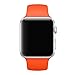 Sunfeiorts Silicone Bracelet Strap Band For Apple Watch 38mm 42mm (Orange, 38mm)