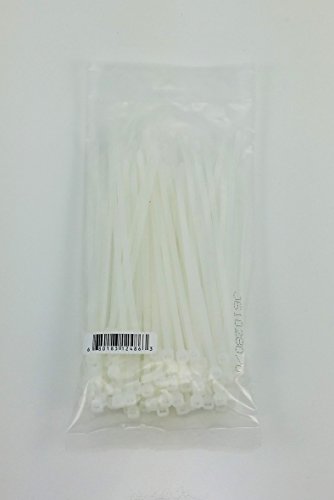 Amram 4 Inch x 6 Inch Clear Vinyl Tag Holders 50 Pieces Plus 100 Cable Ties for Hanging - Thumbnail 3