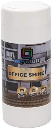 My Stuff All-Purpose Office Cleaning Wipes, Monitor Cleansing Cloths, Multi-Purpose Dusting Sheets for Electronics, Fresh Orchid Scent, 40-ct.