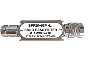 Bandpass filter N-type head (N-type male-N female) BPF25~65MHz