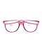 EmazingLights Transparent Flip Up Diffraction Prism Rave Glasses (Red)