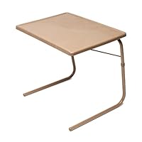 Table Mate XL TV Tray Extra Large Folding Table Adjustable to 6 Heights and 3 Angles for Eating, Laptop and Multipurpose Use (Mocha)