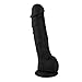Naughty Realistic Silicone Dildo with Suction Cup, Adult Sex Toy, Beginner, Black, 6.5