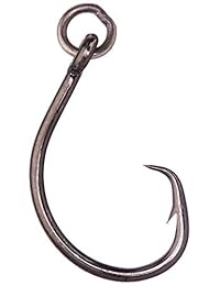 Mustad Ringed Demon compensar Círculo 3 x fuerte gancho (, 25 unidades)