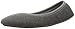 Isotoner Women’s Heathered Jersey Jillian Ballerina Slippers, Dark Charcoal, Large/8-9 M US