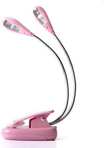 Music Stand Light RECHARGEABLE PINK by Pro Music Kit (includes 6 foot USB cable and mains adaptor) (Pink)