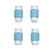 Pack of 4 - Blue, Charging Cable Saver Protector, USB Lightning Saver for Apple / iPhone / iPad Mini / Earphones Cord Protector