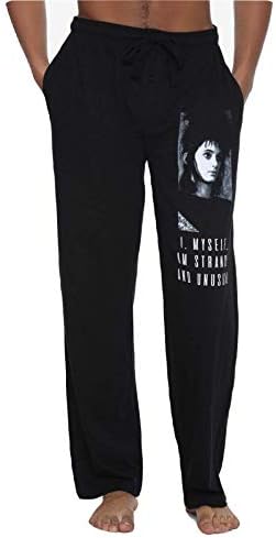 Beetlejuice Guys Men's Black Lounge Pants Pajama Bottoms Sleep PJ - Never Trust The Living, Strange and Unusual, Lydia Deetz