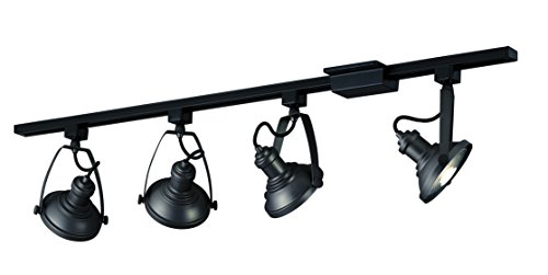 Catalina Lighting 16439-003 4-Light Linear Track Lighting Kit with Dimmable Adjustable Heads and Easy Installation, 42-Inch, Bronze, Bulbs Included
