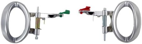 Performance PFM-396762 Chrome Pair Set (Front=Rear) Interior Inside Door Handle Lever w/ Spring and Bolt for Dodge Nitro
