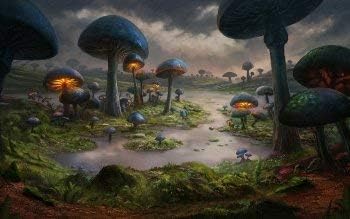 Puzzles 1000 Piece Puzzles for Adults Classic Jigsaw Wooden Giant Mushroom Worldhome Decoration Children Gifts