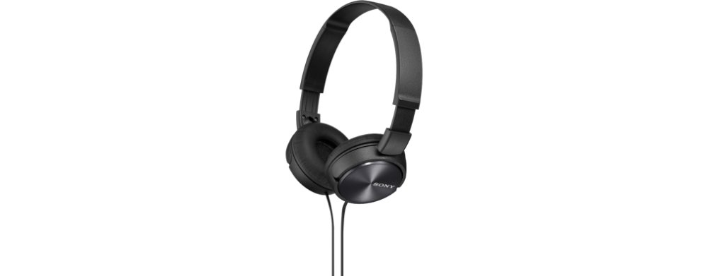 Sony MDR-ZX310 On-Ear Overhead Wired Headphones, Swivel Fold, 3.5mm Headphone Jack - Metallic Black