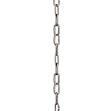 Progress Lighting P8757-77 10 Feet of 9 Gauge Chain Permits Installation of Chain-Hung Fixtures On High Ceilings with Maximum Fixture Weight of 50 Pounds, Forged Bronze
