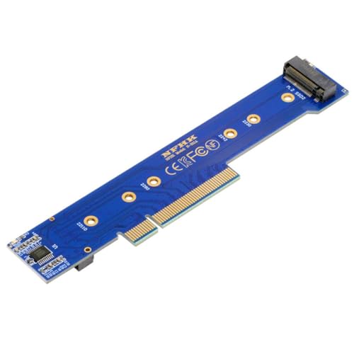 chenyang M.2 NVMe to PCIe 3.0/4.0 X8 Adapter Dual NVMe/AHCI SSD to PCI Express Gen4 Expansion Adapter