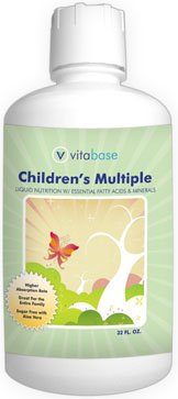 Vitabase Children's Multiple Liquid for growing bodies 32 Oz Bottle.