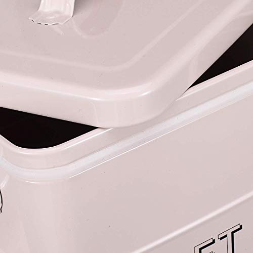 Pet Treat and Food Storage Tin with Lid | 6lbs Capacity | Serving Scoop Included - Thumbnail 4