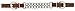 Weaver Leather Bridle Leather Double Flat Link Chain Curb Strap , Rich Brown, 4 1/2-Inch