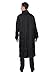 Fit Rite Men's Nylon lightweight Waterproof Raincoat - Zip in Hood,Large,Navy