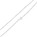 SEA OF ICE Sterling Silver 1mm Round Ball Bead Chain Necklace for women, Size 14