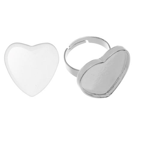 Glorex Finger Ring Heart More, Multi, 12 x 8.5 x 3 cm