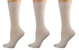 Sierra Socks Women's Rayon From Bamboo 3 Pair Pack Crew Super Soft Socks 2181