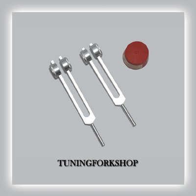 Tuningforkshop Cellulite Reduction Weighted Tuning Fork for Healing with Activator,Pouch