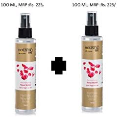 Holistic Tatv Revitalizing Rose Water mist for natural glow and dewy finish skin with Free Multani Mitti