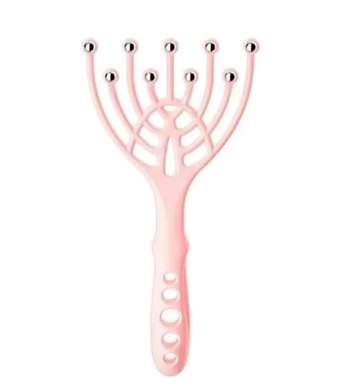 Photo 1 of 1 Pc Head Massager Scalp & Neck, 9 Claws Steel Ball Comb Roller, Handheld Relax Spa Hair Care for Stress Relief