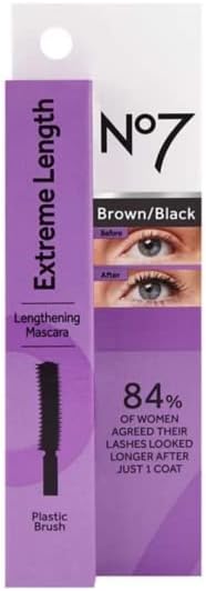 No7 Extreme Length Mascara Brown Black 7ml Pack of 1