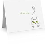 Cat Foldover Note Cards (24 Foldover Cards and Envelopes)
