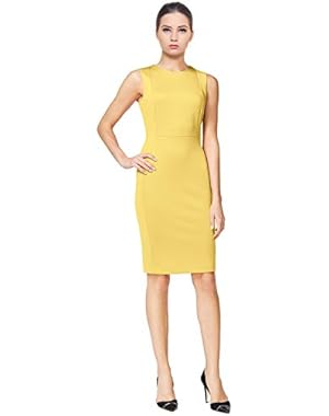 Sleeveless Scuba Sheath Dress