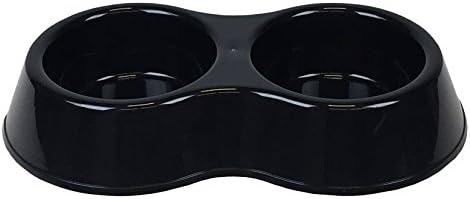 World Pet Double Pet Bowl, Gunmetal