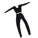 MonkeyJack 12'' Busty Action Figure Outfit Clothes 1:6 Female Gym Yoga T-shirt & Pants Set for Phicen Cy Girls Accessories