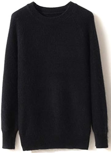 LONGMING Women's Winter Cashmere Knitted Crewneck Long Sleeve Warm Wool Pullover Sweater