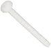 Nylon 6/6 Hex Bolt, Plain Finish, Off-White, External Hex Drive, Meets ASTM D4066/ASTM D6779, 3