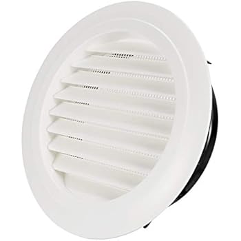 Hon&Guan 8'' Air Vent Louver Air Grill Cover for Bathroom Office Home (ø200mm)