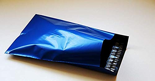 REALPACK® 100 x Blue Plastic Poly Mailing Bags Envelopes Size 6" x 9" 165mm x 230mm+(40mm Lip) DVD