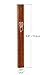Peer Hastam Classic Wood Mezuzah Case Natural Dark Brown Wood - 6.8
