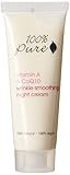100% Pure Vitamin A and C0q10 Wrinkle Smoothing Night Cream, 1.6 Ounce