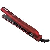 ISO Beauty Diamond Collection Ceramic Flat Iron, Red