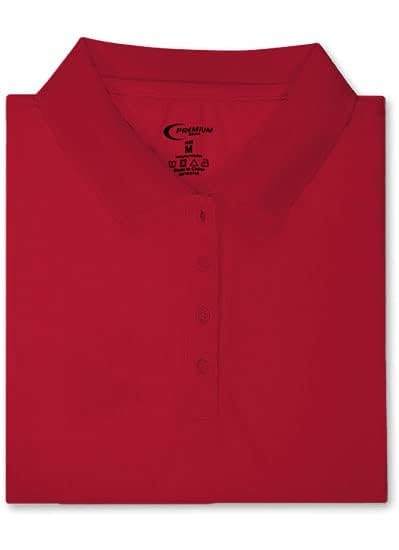 PREMIUM WEAR POLO T-SHIRT FOR JUNIOR GIRLS – HIGH-PERFORMANCE MOISTURE WICKING FABRIC | RED – X-LARGE
