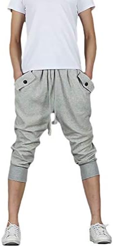 Japhot スウェット ハーフ パンツ 7分丈 ジャージ メンズ ショートパンツ 半ズボン サルエル ボトムス 下着 スポーツウェア 運動着 カジュアル 大きサイズ