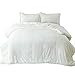 Bedsure Ivory Duvet Covers Queen Size - Washed Duvet Cover, Soft Queen Duvet Cover Set 3 Pieces with Zipper Closure, 1 Duvet Cover 90x90 inches and 2 Pillow Shams