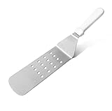 New Star Foodservice 36176 Plastic Handle Flexible Grill Turner/Spatula, 14.5-Inch, Perforated, White (Lawn &amp; Patio)