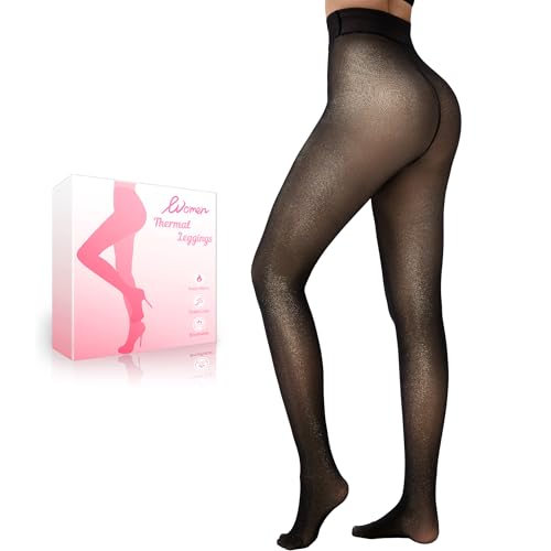HONGTEYA Fleece Lined Translucent Tights