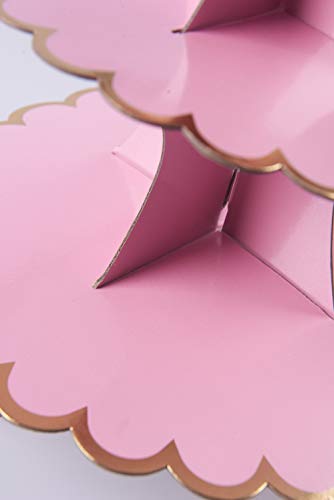 image for 3-Tier Cardboard Cupcake Stand/Tower, Flyome Round Dessert Tree Displa