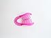 Interlocking Banana Combs Hair Clip French Side Comb Holder 80's 90's Soft and Bendable Plastic Updo Hair Clip (Hot Pink)