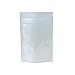 AwePackage Clear White Resealable Smell Proof Foil Pouch Bag - Airtight Zipper (100, 3-5/8 x 5-5/16 (Eighth))