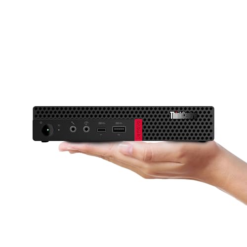 Lenovo ThinkCentre M720q Mini Ordinateur de Bureau, Intel Core i5-9500T, 16 Go de RAM, SSD de 256 Go, WiFi, Bluetooth, Clavier QWERTY américain, Windows 11 Pro (Reconditionné)